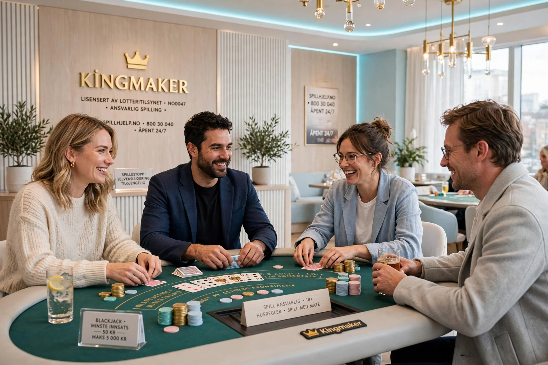 Blackjack på KINGMAKER CASINO