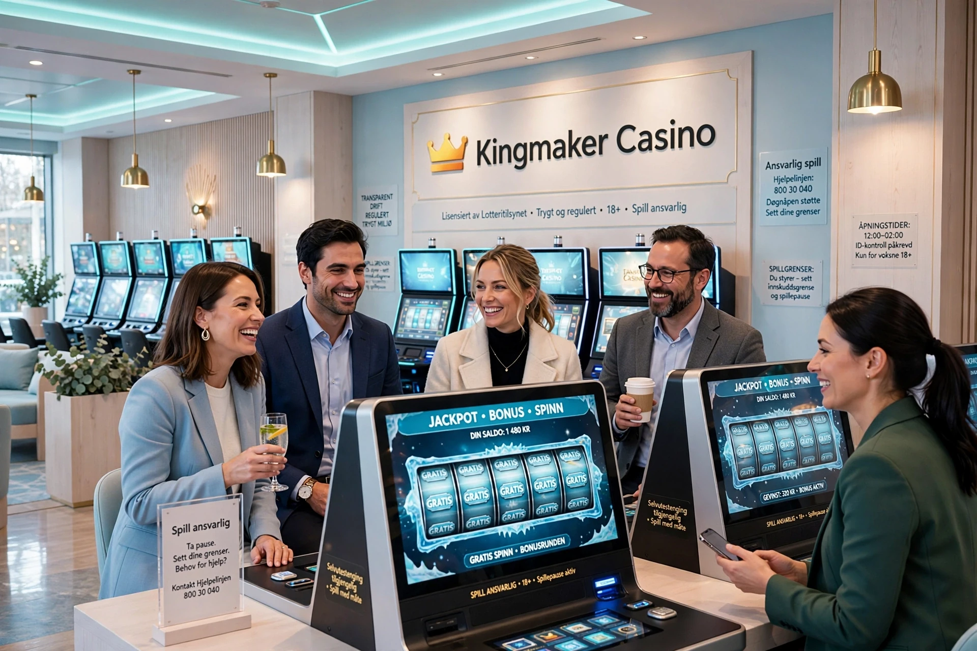 De beste spilleautomatene på KINGMAKER CASINO