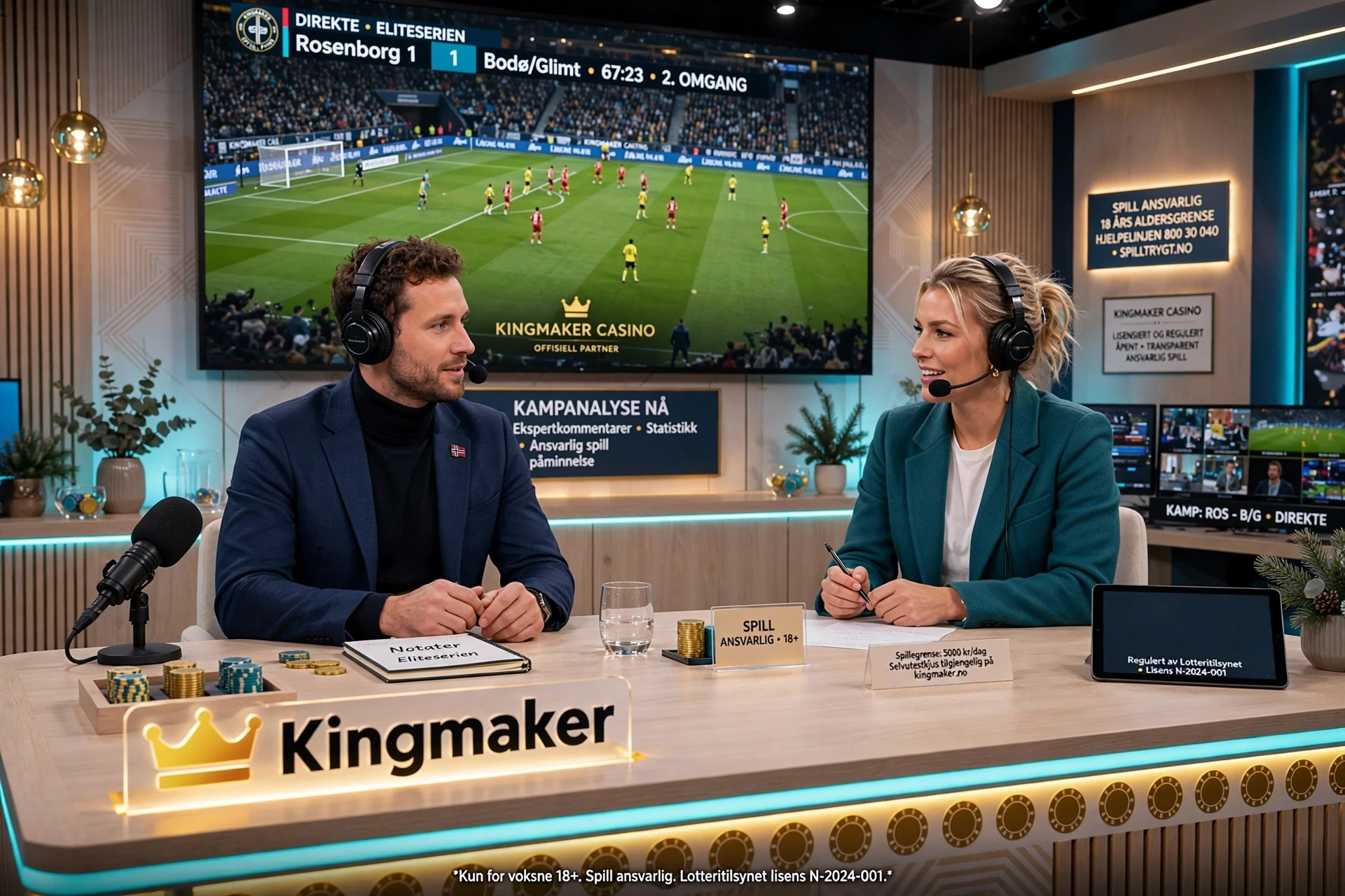 innsatser på fotball på Kingmaker Casino i Norge